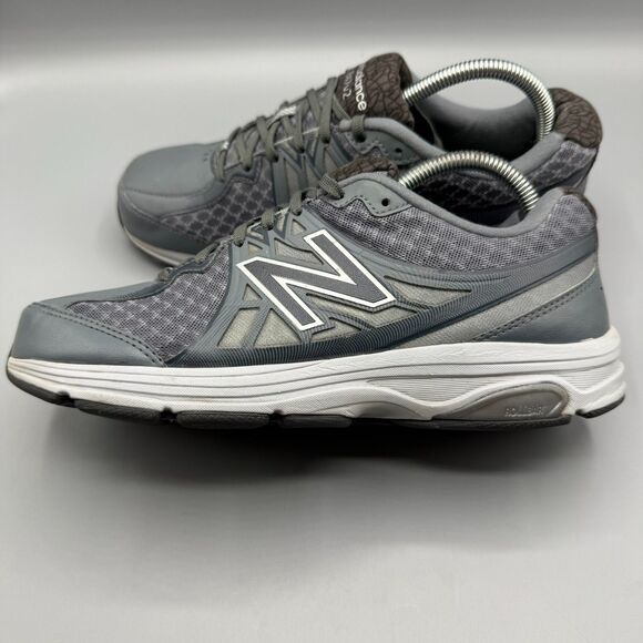New Balance 847v2 Gray Leather Athletic Running Shoes Women Size 9 - Picture 4 of 9
